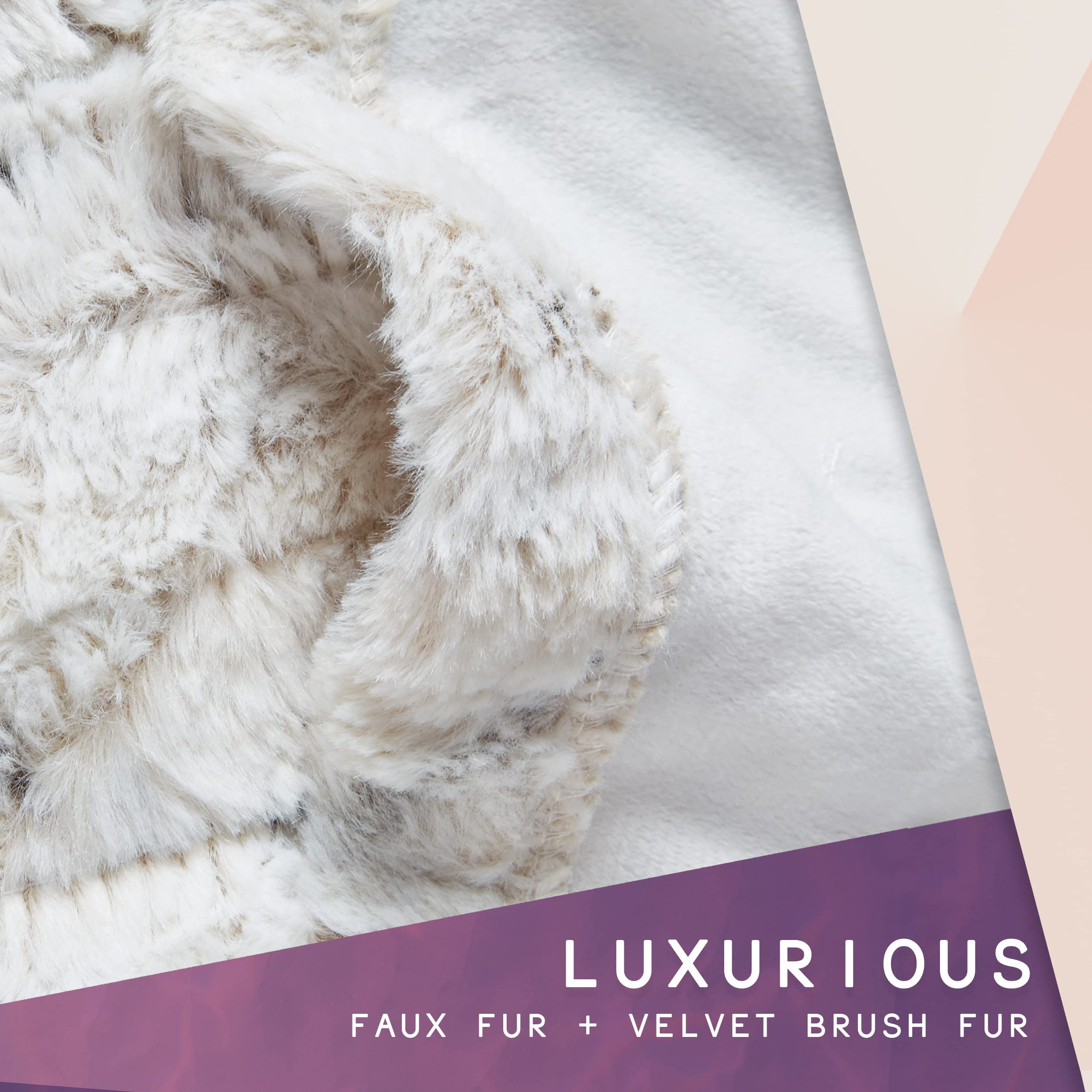 Hyde Lane [Premium Heated Faux Fur Throw Blanket Snow Leopard, 50x60” –  Brushed Underside, Long Faux Fur Fibers Top| Silky Soft and Pilling  Resistant | 3 Heat Settings | Washable : Amazon.ca: Home