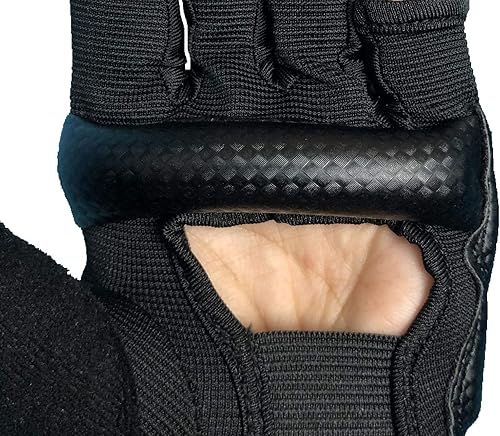 Miniatura 6 de Guantes de kickboxing de medio dedo, también aptos para entrenamiento de entrenamiento ligero, Muay Thai, artes marciales (karav MAGA), karate,