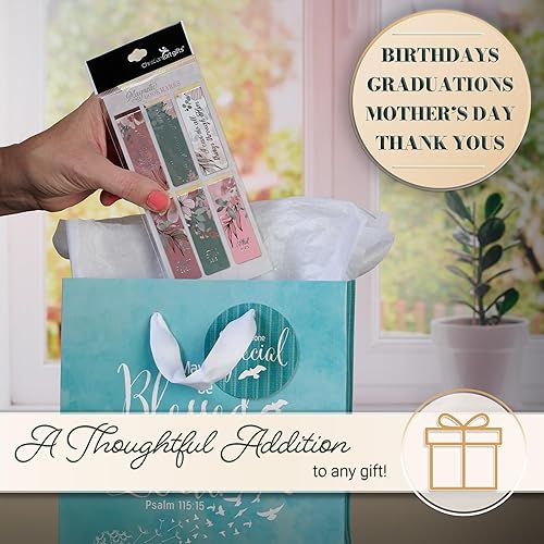 Miniatura 78 de Christian Art Gifts - Conjunto de marcapáginas magnéticos Lift Up Your Hands, 6 unidades Escénica #1