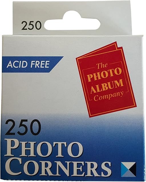 The Photo Album Company Dispenser Box with 250 Photograph Photo Corner - Clear PACK OF 2