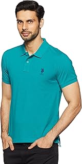 US Polo Association Men's Solid Regular Fit Polo