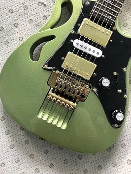 Custom 6 Strings Electric Guitar Basswood Body Maple Neck Frets 24 Gold Hardware HSH Pickup Bridge Tremolo