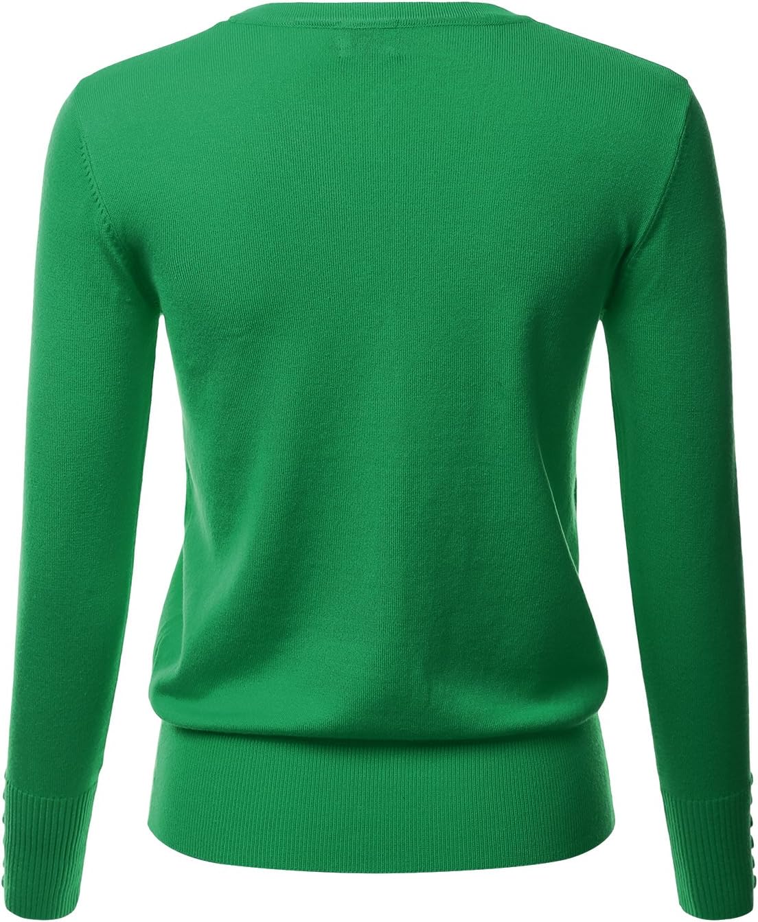 LALABEE Women's V-Neck Long Sleeve Button Down Sweater Cardigan Soft Knit(S-XXL) - Image 4