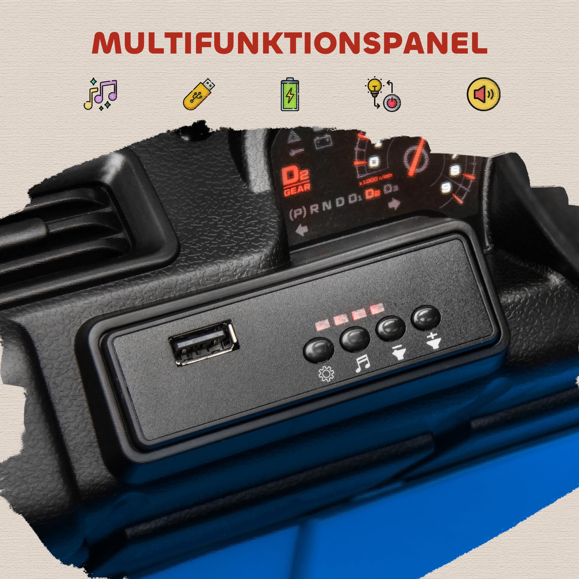 Elektryczne auto dla dzieci, światła, muzyka, klakson 3-8 lat