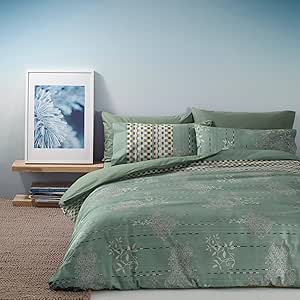 Bassetti Copripiumone Matrimoniale Garden Flowers - 100% Cotone - Blu Notte Con Fiori - 250x200 Cm - Foto 4