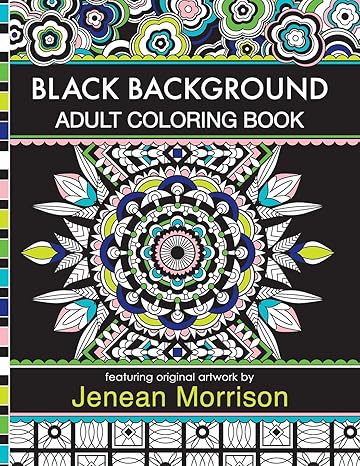 Amazon.com: Black Background Adult Coloring Book: 60 Coloring Pages ...