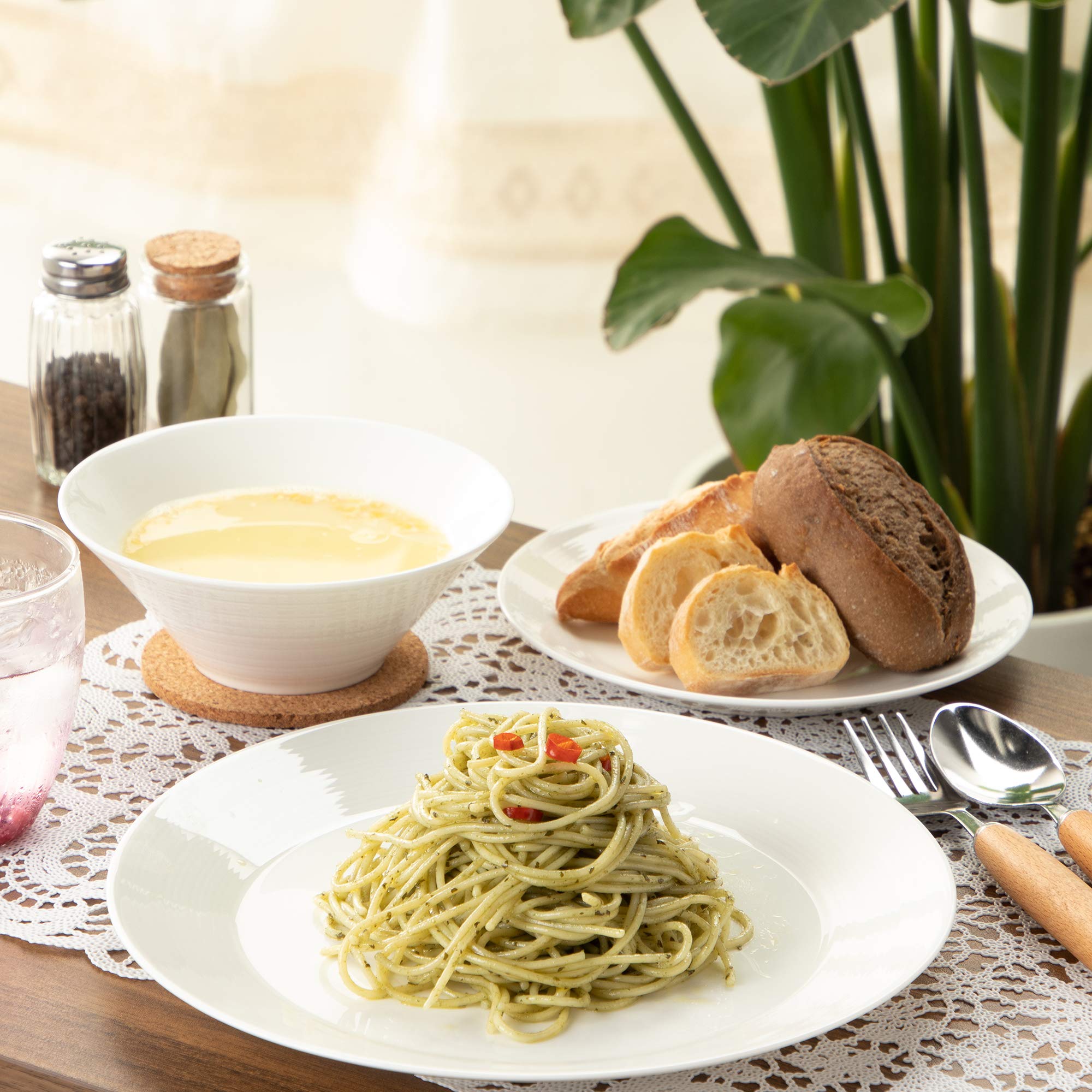 Amazon.com: Narumi 51972-5918 Plate, Buffet Style (Relief), White