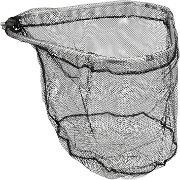Fish Landing Net, Triangular Fish Catching Net with Buckle Catching Foldable Lightweight Fishing Gear Big Mesh for Fishing, Shrimp, Crab, Bird