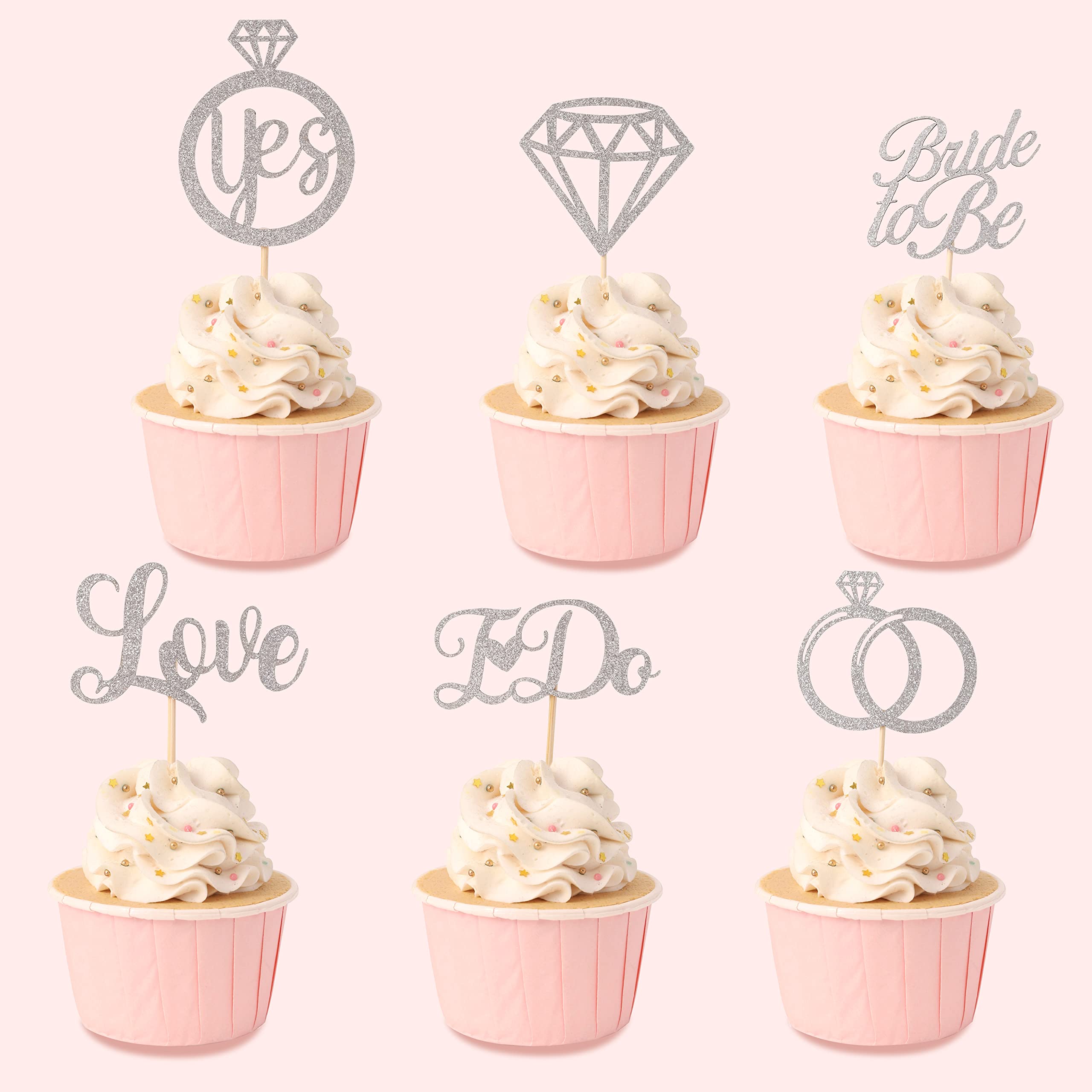 Bridal Shower Cupcake Toppers