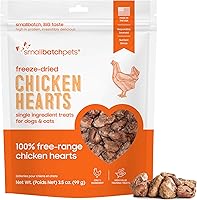 Vista 12 de smallbatch Pets Premium - Golosinas de corazón de cordero liofilizadas para perros y gatos, 3.5 onzas, fabricadas y obtenidas en los Estados Unidos