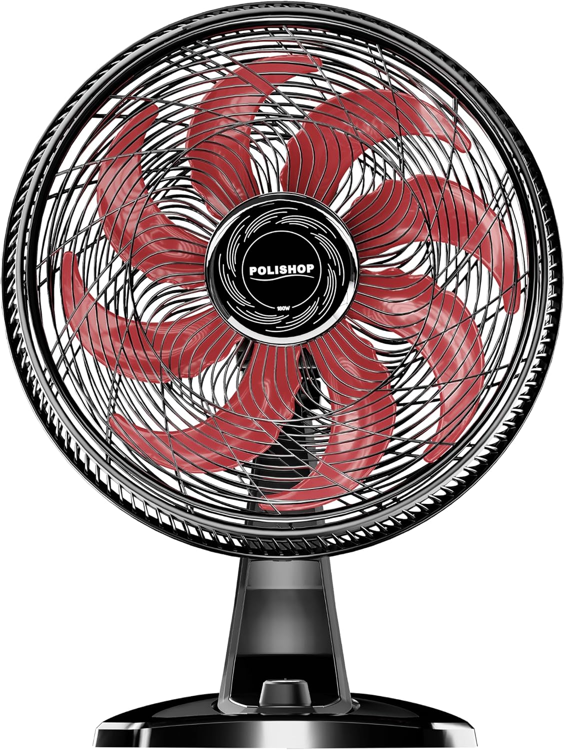 POLISHOP Ventilador de Mesa e Parede 2 em 1 180W com 8 Pás e 3 Velocidades (110, Volts)