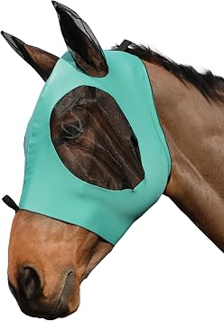WeatherBeeta Stretch Bug Eye Saver with Ears, Turquoise/Black, Cob