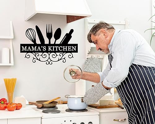 Miniatura 3 de Letrero de nombre de cocina personalizado, letrero de cocina familiar, decoración de pared de cocina, letrero de metal con nombre de familia, regalo