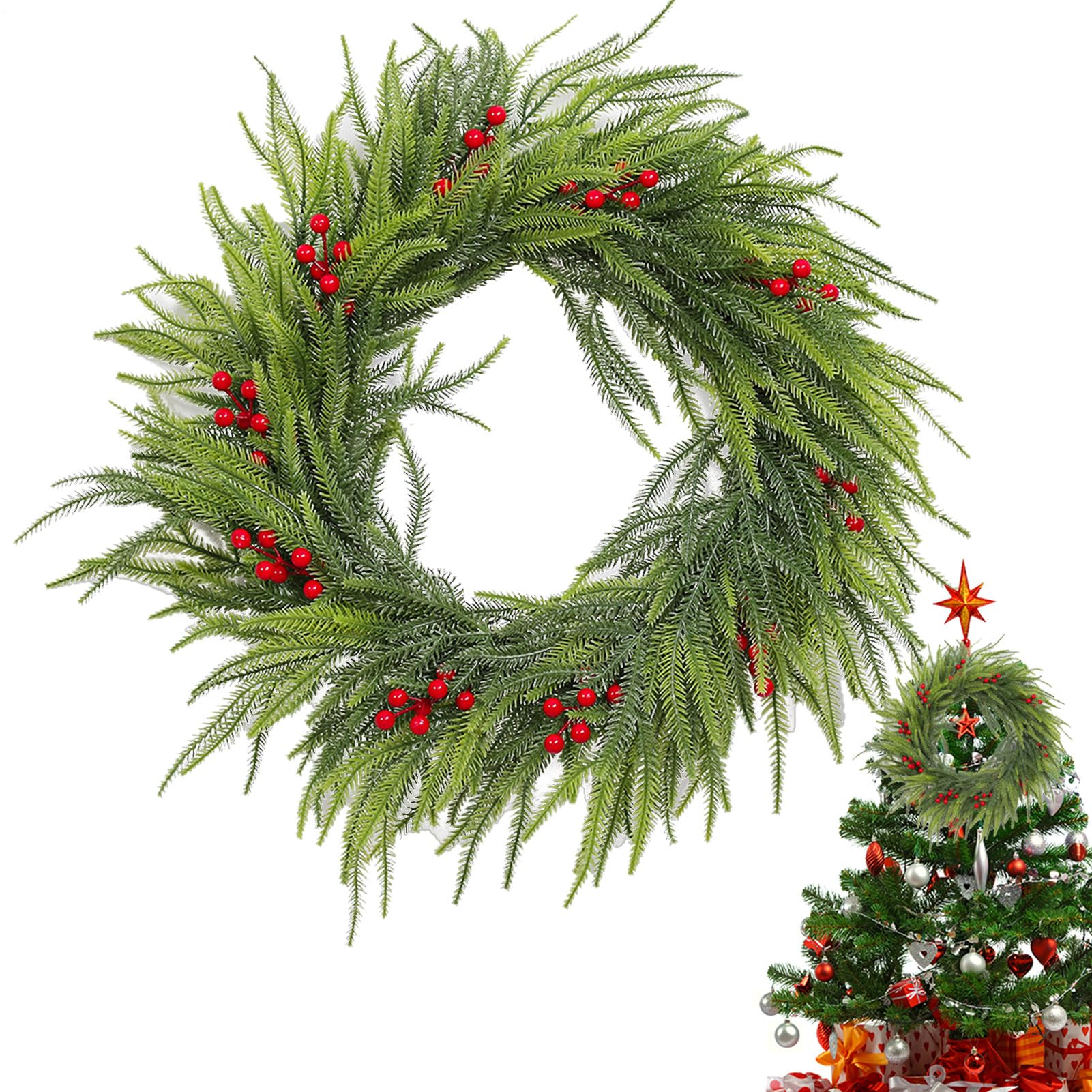 Guirlande de baies de Noël réutilisable pour sublimer facilement votre escalier