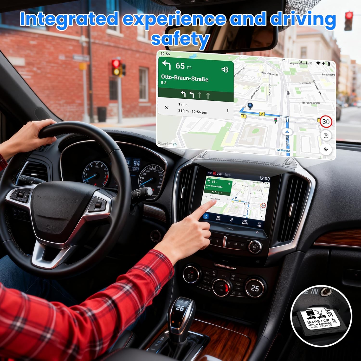 2025 Latest Navigation SD Card Map Accessory for 2019-2023 GM Vehicles with Buick, Cadillac, Chevrolet, GMC, Update USA/CAN/MEX Maps, Part 8571 3512 (10 Year Warranty)