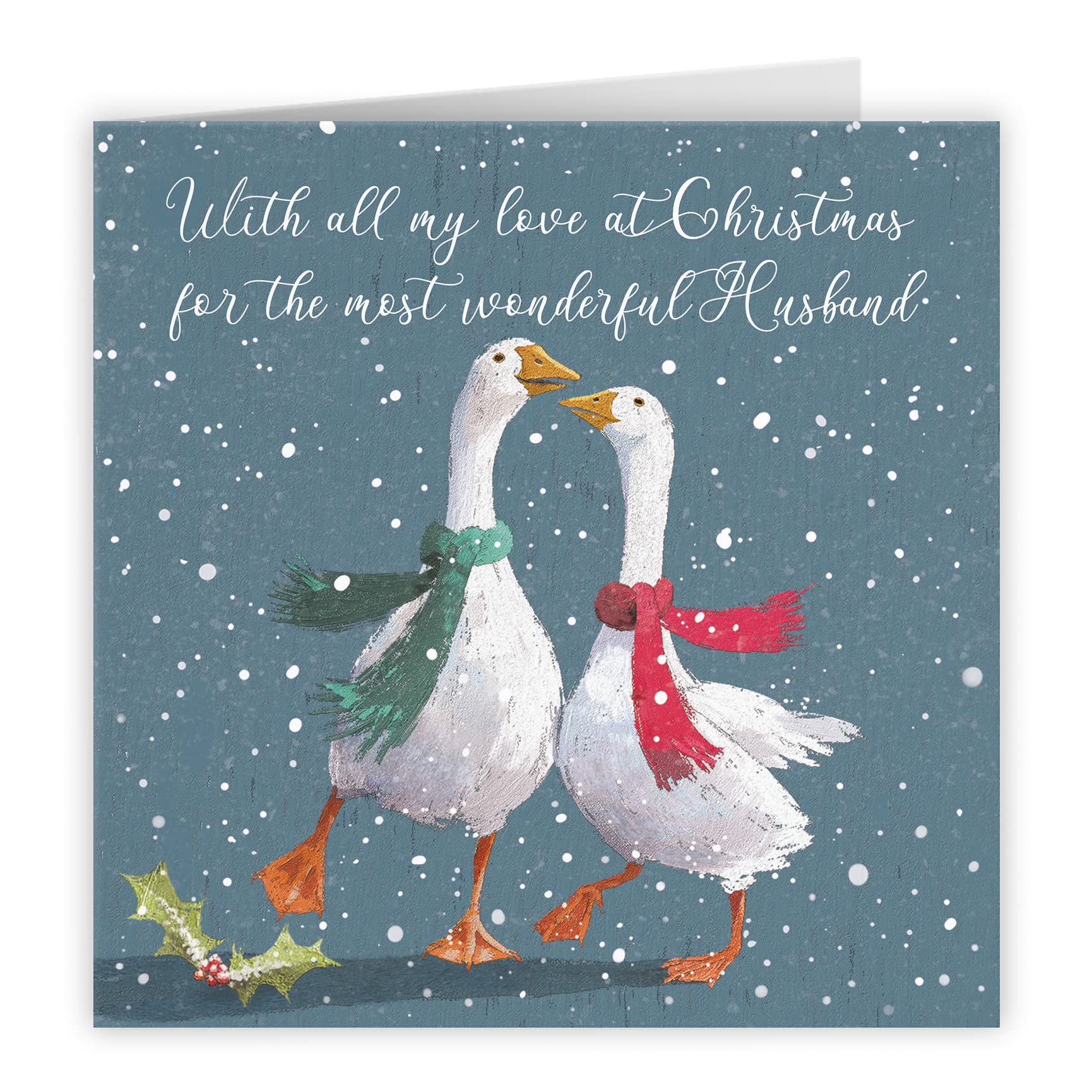 Hunts England Husband Artistic Christmas Card, With All My Love At Christmas For The Most Wonderful Husband - Image 4