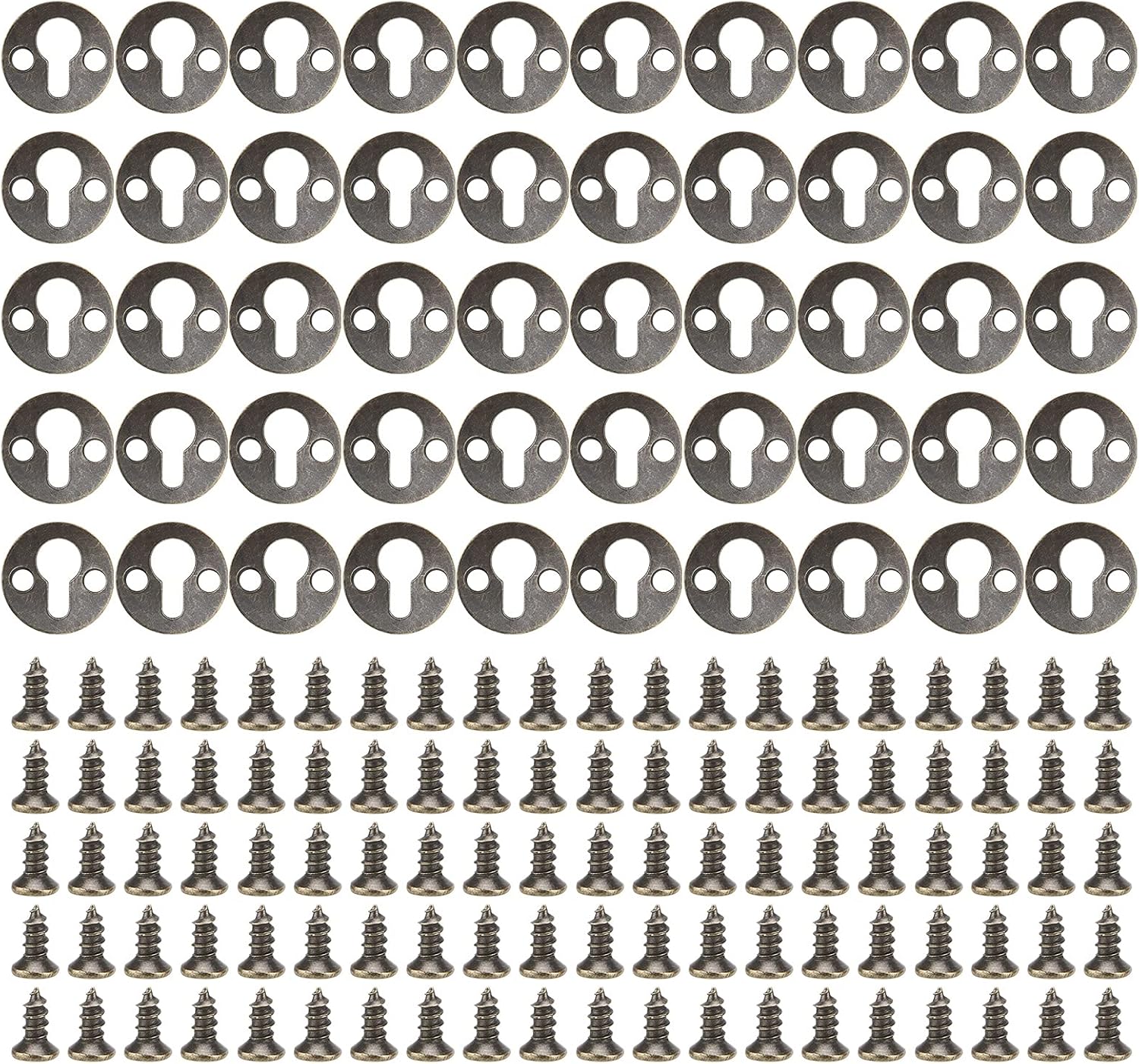 Mokernali Keyhole Hanger, Keyhole Shelf Hanger, 50 Pieces