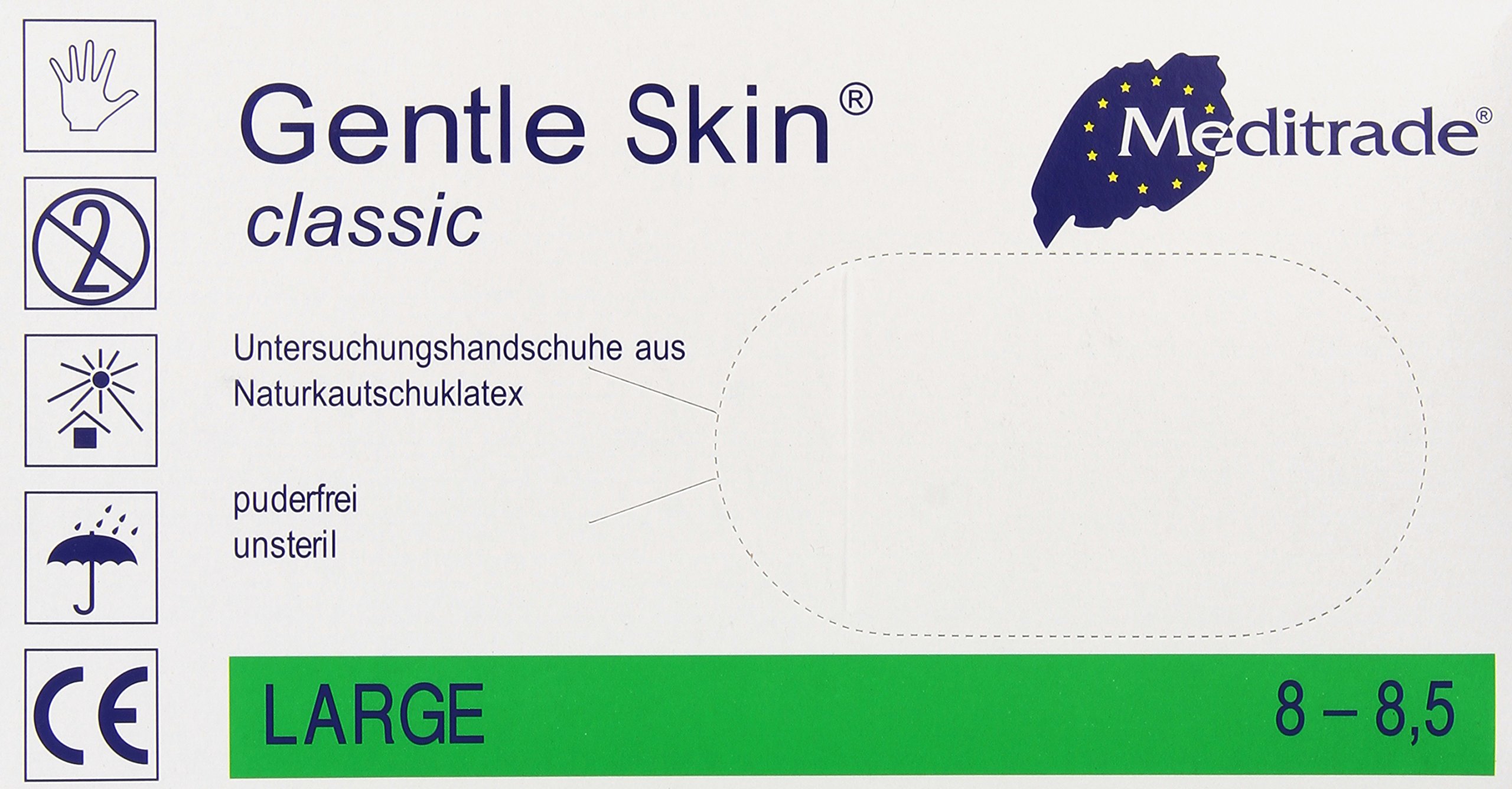 Meditrade 1221RL Gentle Skin Classic, Pack of 1 (1 x 100 pieces)