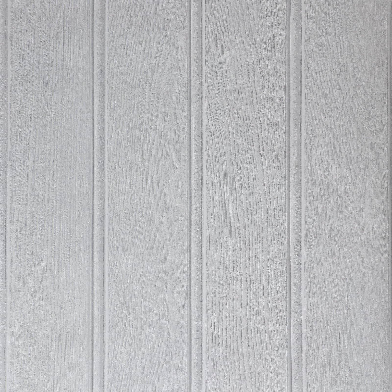 Trafagala Wood Effect Wallpaper Tongue and Groove Panelling Wallpaper Wooden Slat Textured Grey and White Panel Wallpaper for Living Room Bedroom Hallway Kitchen Feature Walls