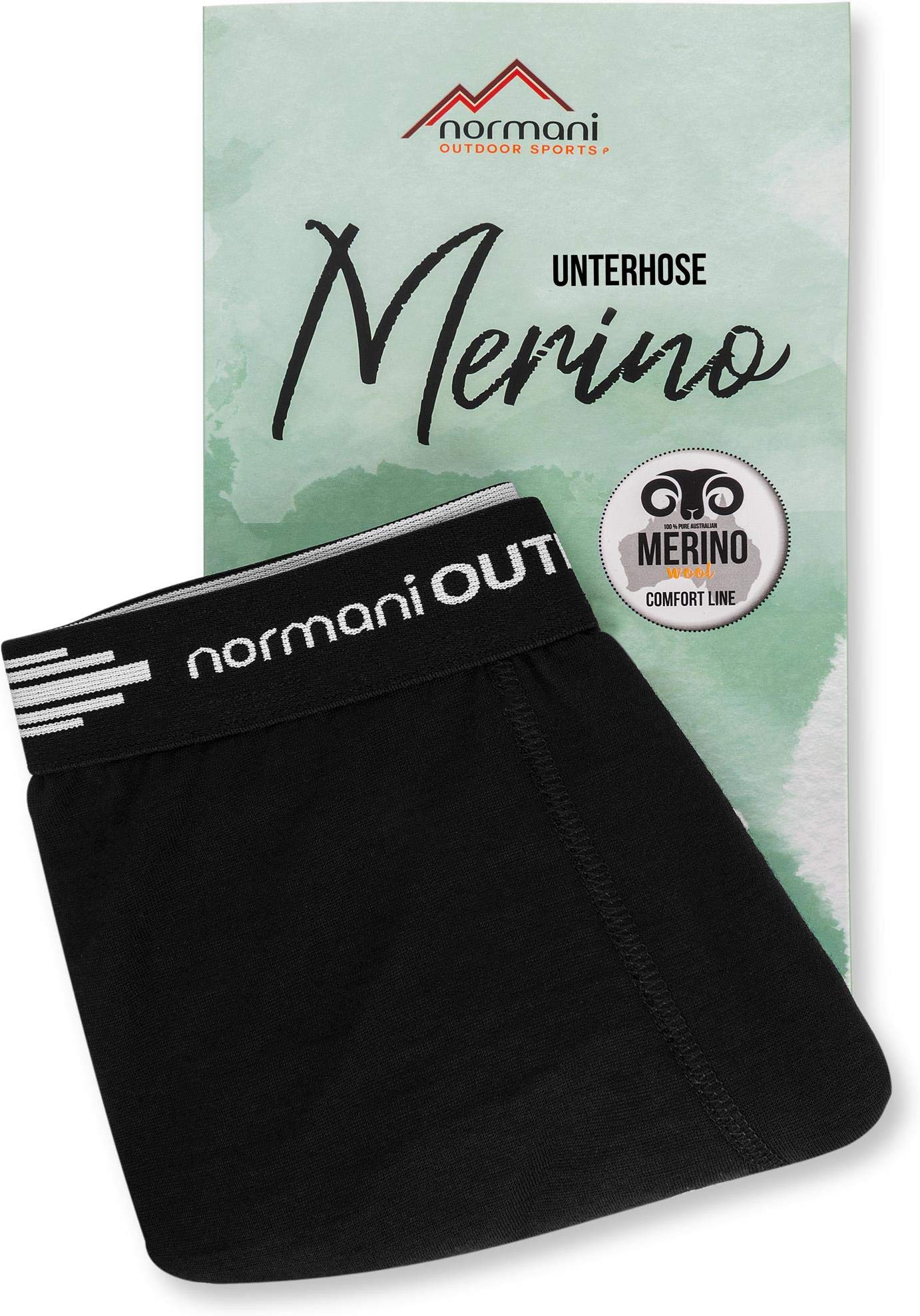 normani Merino Unterhose Thermohose für Damen Funktionshose 100% Merinowolle leichte Hose, atmungsaktiv, antibakteriell, feuchtigkeitsregulierend - Ideale Winterhose