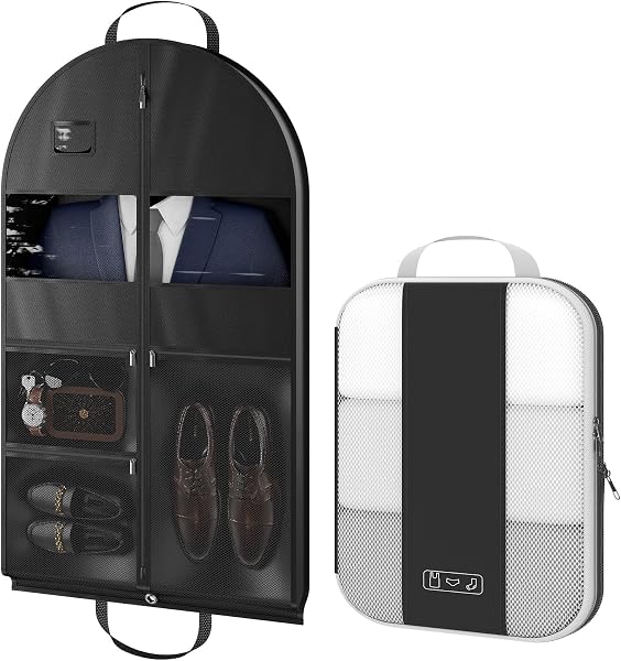 OlarHike Compression Packing Cube Garment Bag for Travel Essentials(Black)