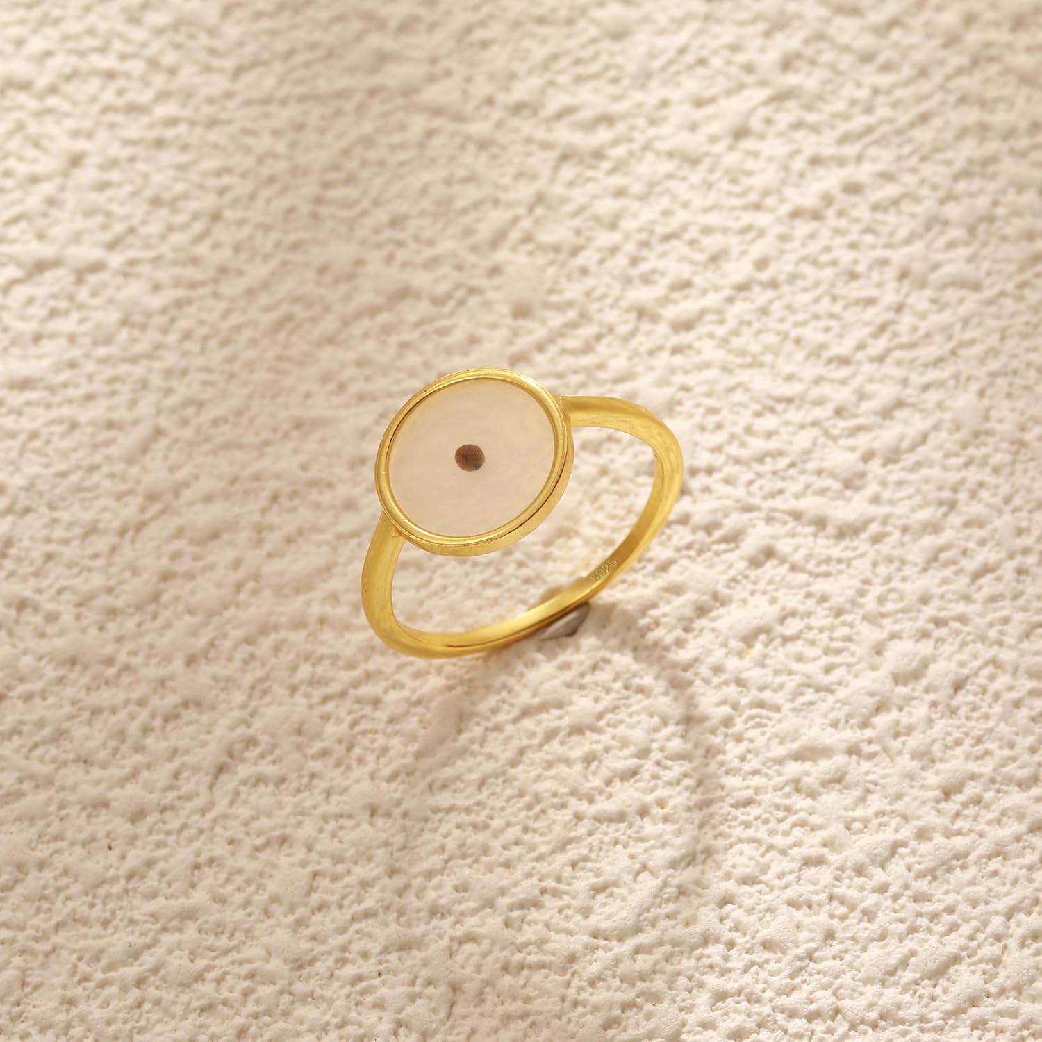 Mustard Seed Circle Rings for Women 925 Sterling Silver Christian Rings 14K Gold Plated Faith Ring Minimalist Religious Jewelry Baptism Confirmation Easter Christian Gifts - Image 6