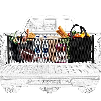 货车床货物网，弹性储物网收纳器，带钩购物车货物网