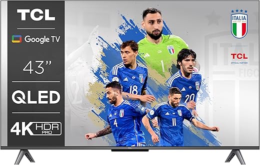 TCL 43C641 Téléviseur QLED 43 Pouces UHD 4K Google TV