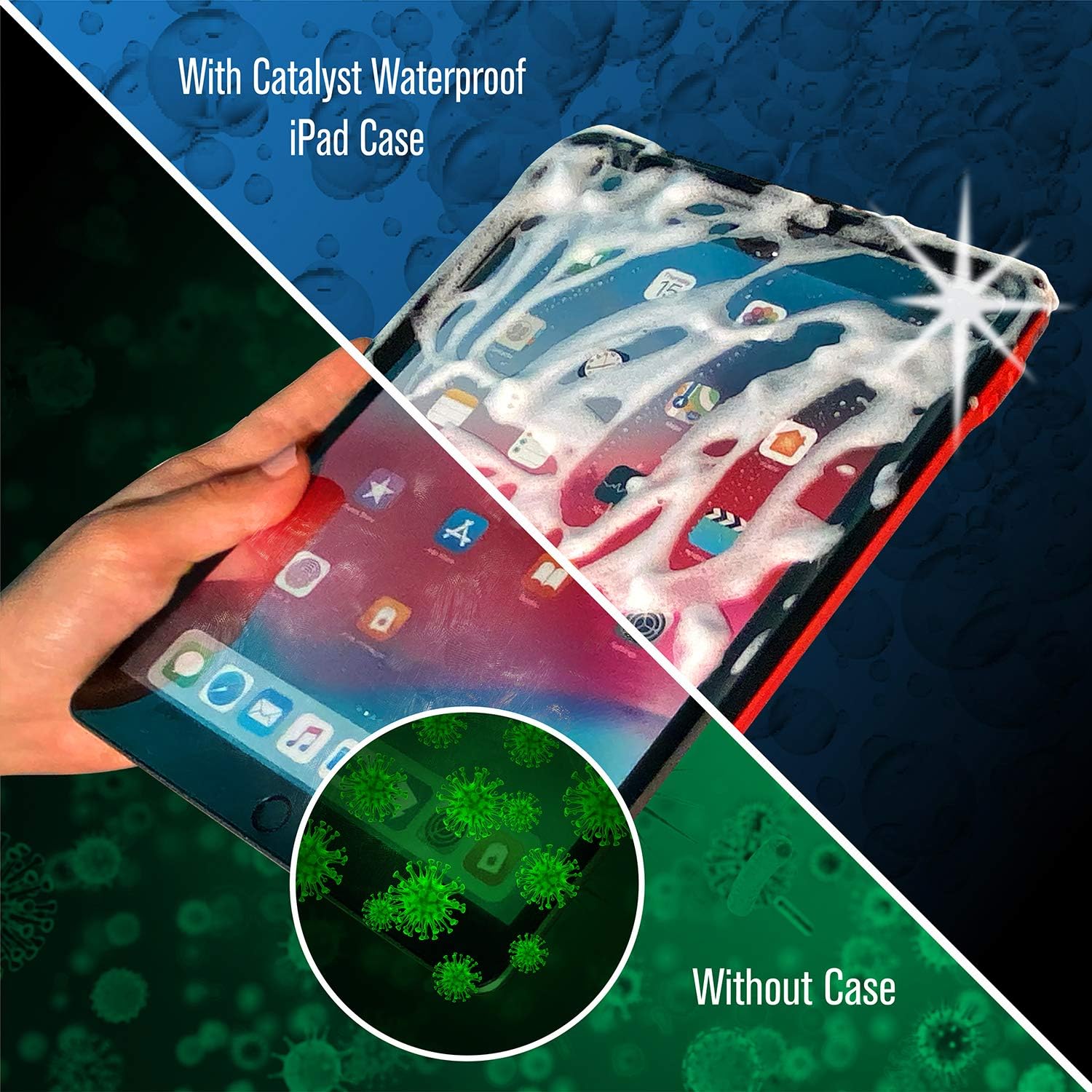 🔥 Catalyst Waterproof iPad Case for iPad Pro 12.9 2018 - 1st gen, Waterproof 6.6 ft - Full Body Protection, Heavy Duty Drop Proof 4ft, Kickstand, Built-in Screen Protector Flash Deals - 40% OFF Catalyst Waterproof iPad Case for iPad Pro 12.9 2018 - 1st gen, Waterproof 6.6 ft - Full Body Protection, Heavy Duty Drop Proof 4ft, Kickstand, Built-in Screen Protector