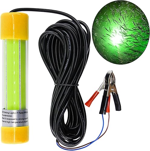 Luz de pesca subacuática súper brillante de 16000 lúmenes, 20 W, 12 V, LED, sumergible, buscador de cebo de pesca nocturna, luz de caída profunda,