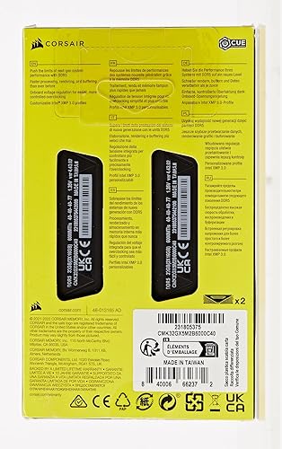 Miniatura 9 de CORSAIR VENGEANCE DDR5 RAM 32 GB (2 x 16 GB) 6000 MHz CL40 Intel XMP iCUE Memoria de computadora compatible - Negro (CMK32GX5M2B6000C40)