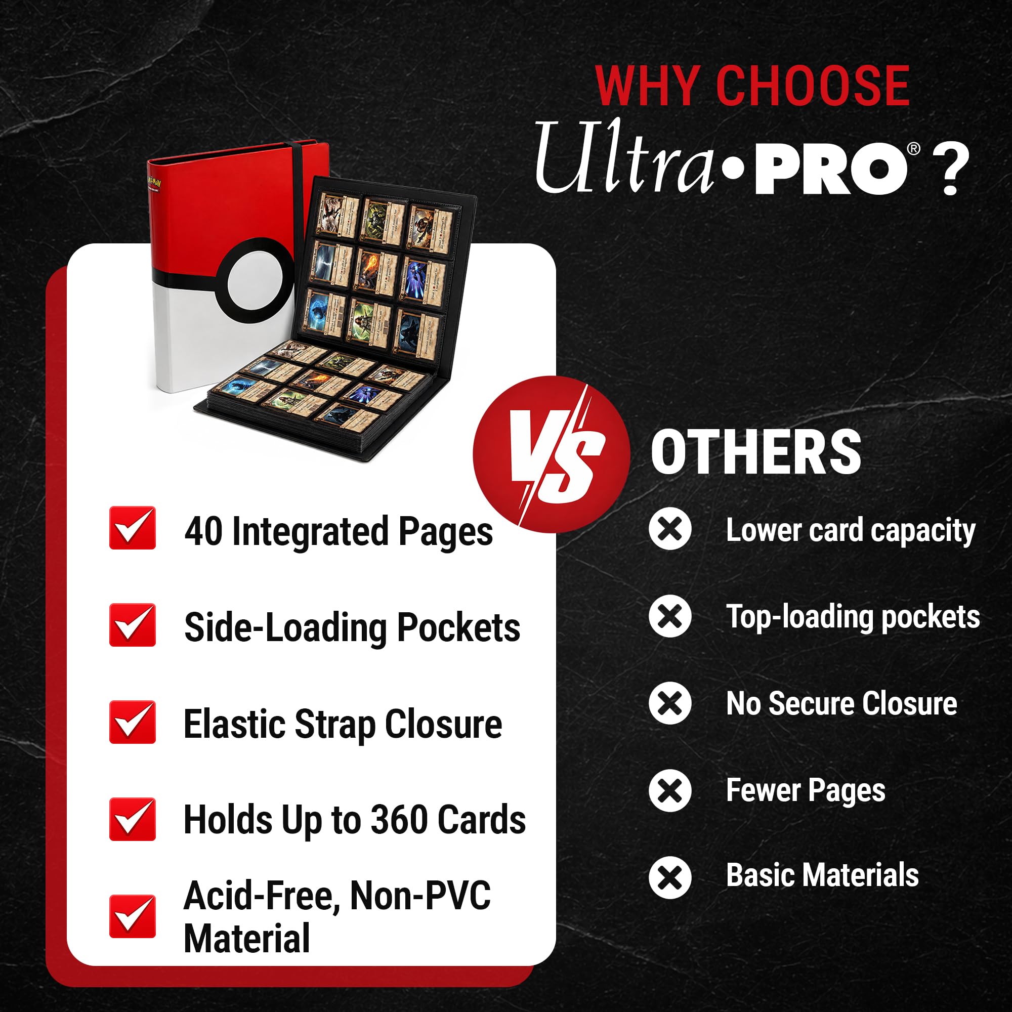 pokeball card binder Pok Ball 9-Pocket Full-View PRO-BINDER for Pokmon