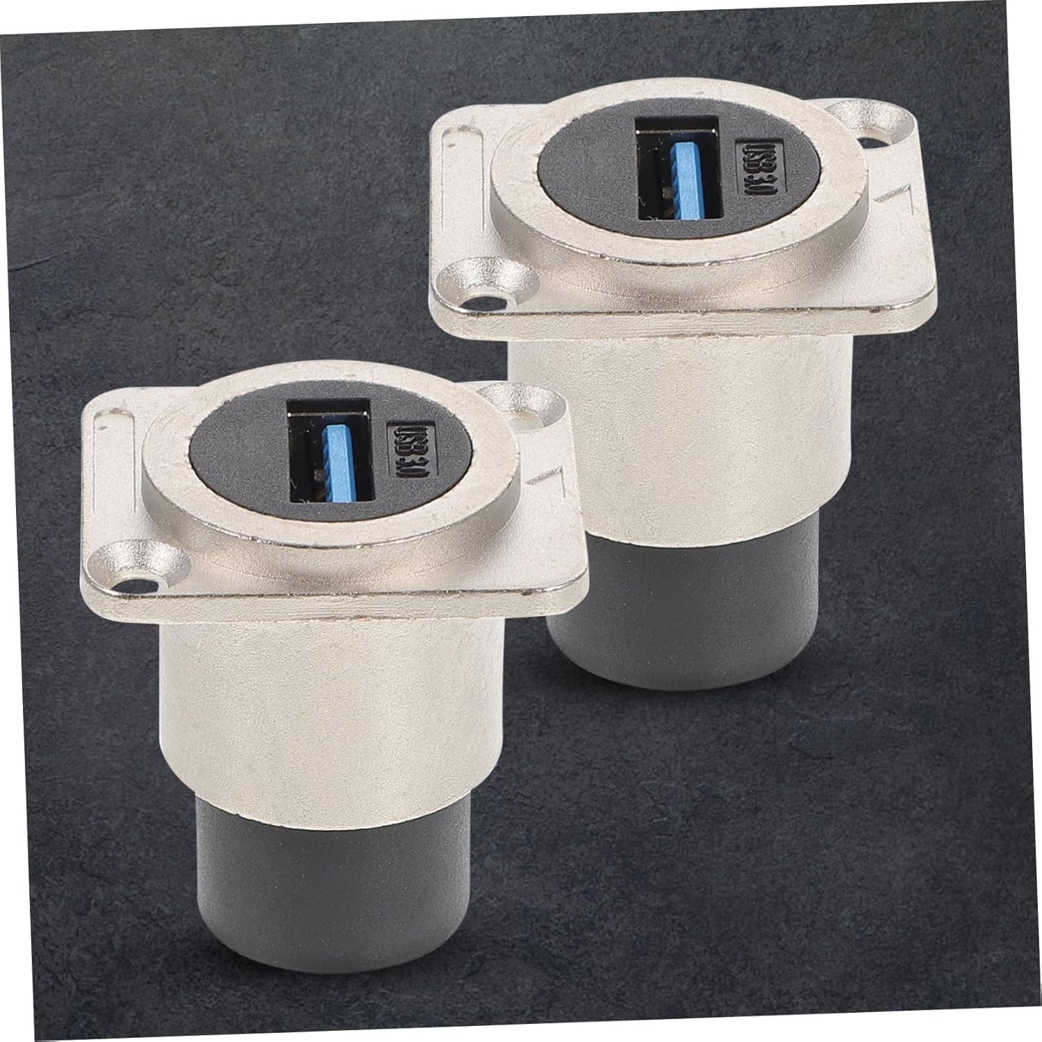 MERRYHAPY 10pcs USB Flush Mount Coupler USB Outlet Plug Female to Female Extension