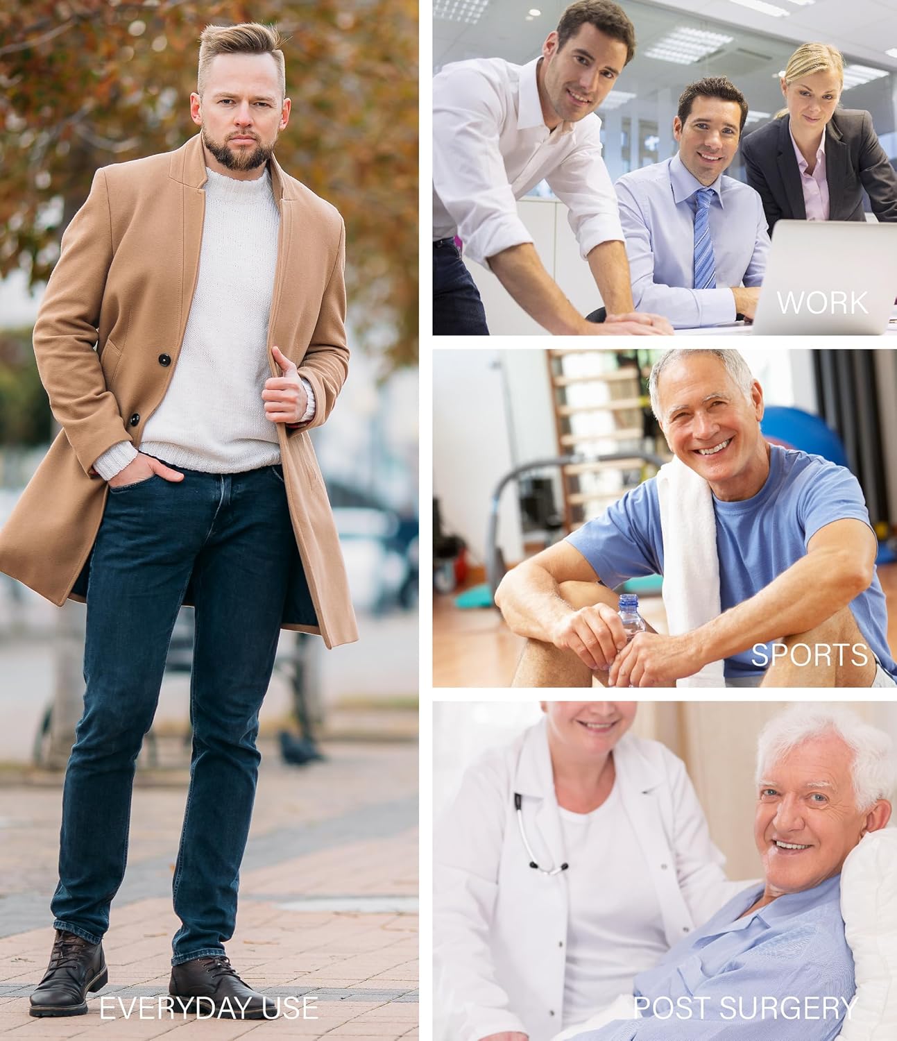 Incontinence Protective Underwear for Men Washable Bladder Leak Proof Boxer Brief 60 ml Absorbency Trunk 3 Pack (3 Dark Gray, L) - Image 8