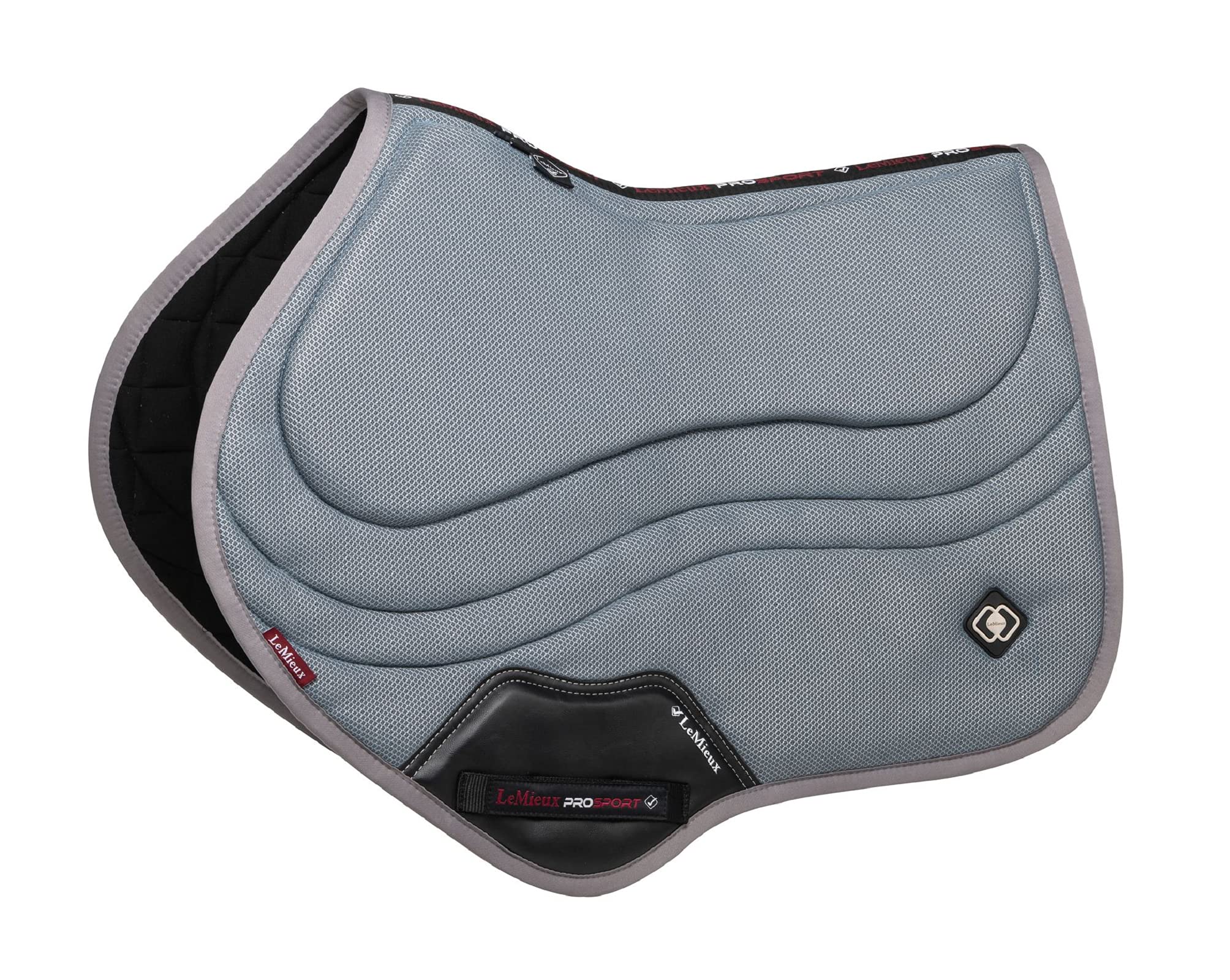 LeMieux Close Contact Ultra Mesh Square Saddle Pad - Saddle Pads for Horses - Equestrian Riding Equipment and Accessories (Grey - Large) โ image 1