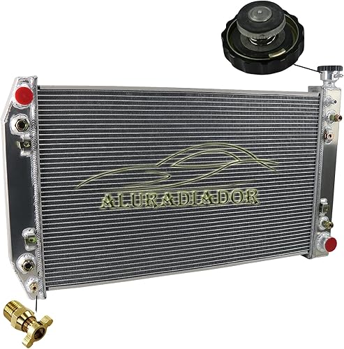 Miniatura 4 de Radiador de aluminio para Chevy GMC C/K/V/R 1500 2500 3500 Suburban Blazer 5.0L 5.7L V8 4.3L V6 3 filas Core Crossflow Radiadores Silverado Cheyenne