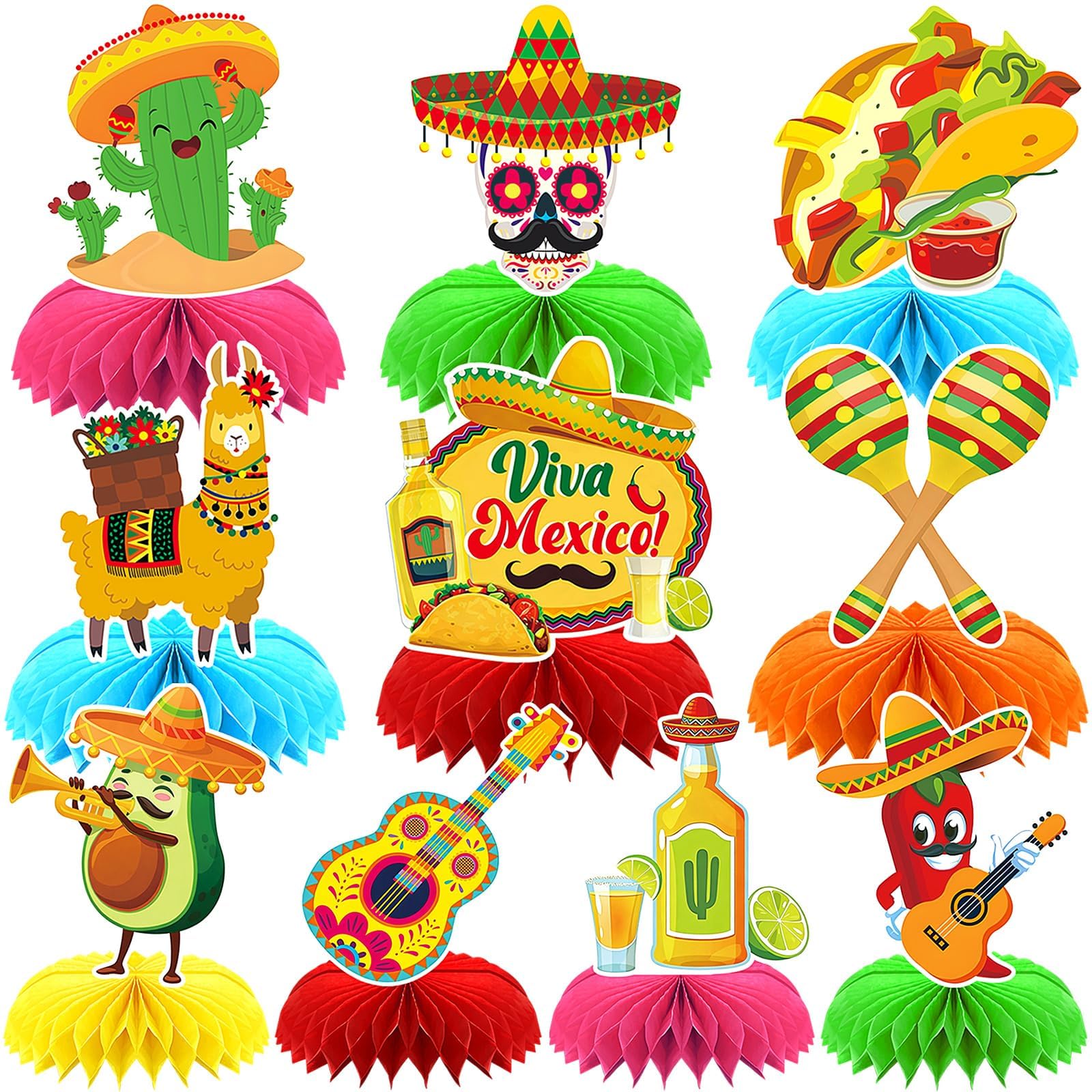DTOFOOT 10Pcs Fiesta Party Decorations Mexican Cinco De Mayo Centerpieces โ image 1