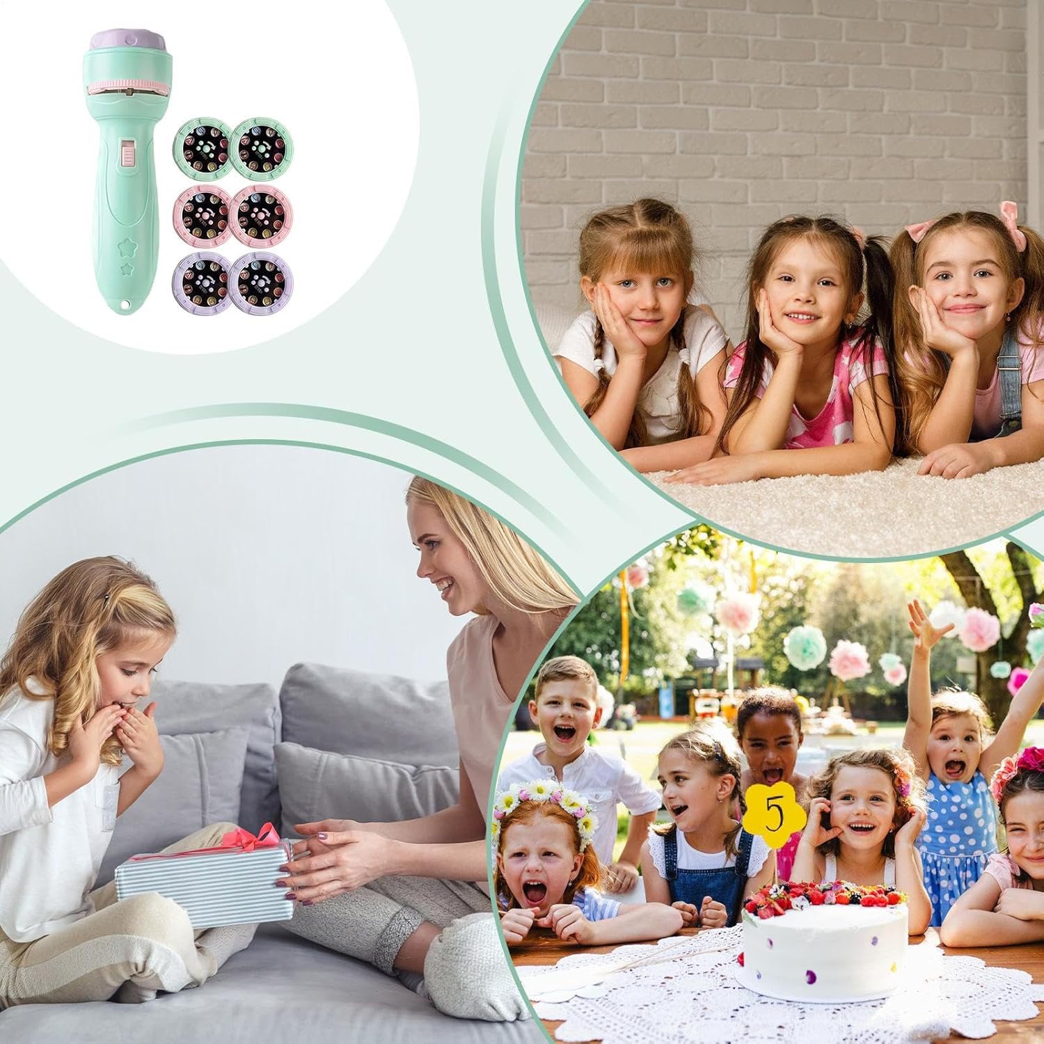 toddlerss Projector Flashlights,40 Patterns Educational Night Light,Christmas Projection Flashlight, Flashlights Toy for toddlerss and Children Aged 3 and Up