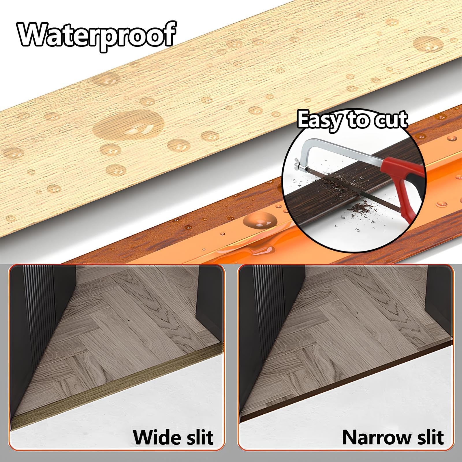 Striscia di Transizione per Pavimenti Profilo T in Alluminio | Striscia di Soglia Profilo di Transizione per Parquet Laminato e Piastrelle Facile Installazione(Thai teak,40mmx125cm)