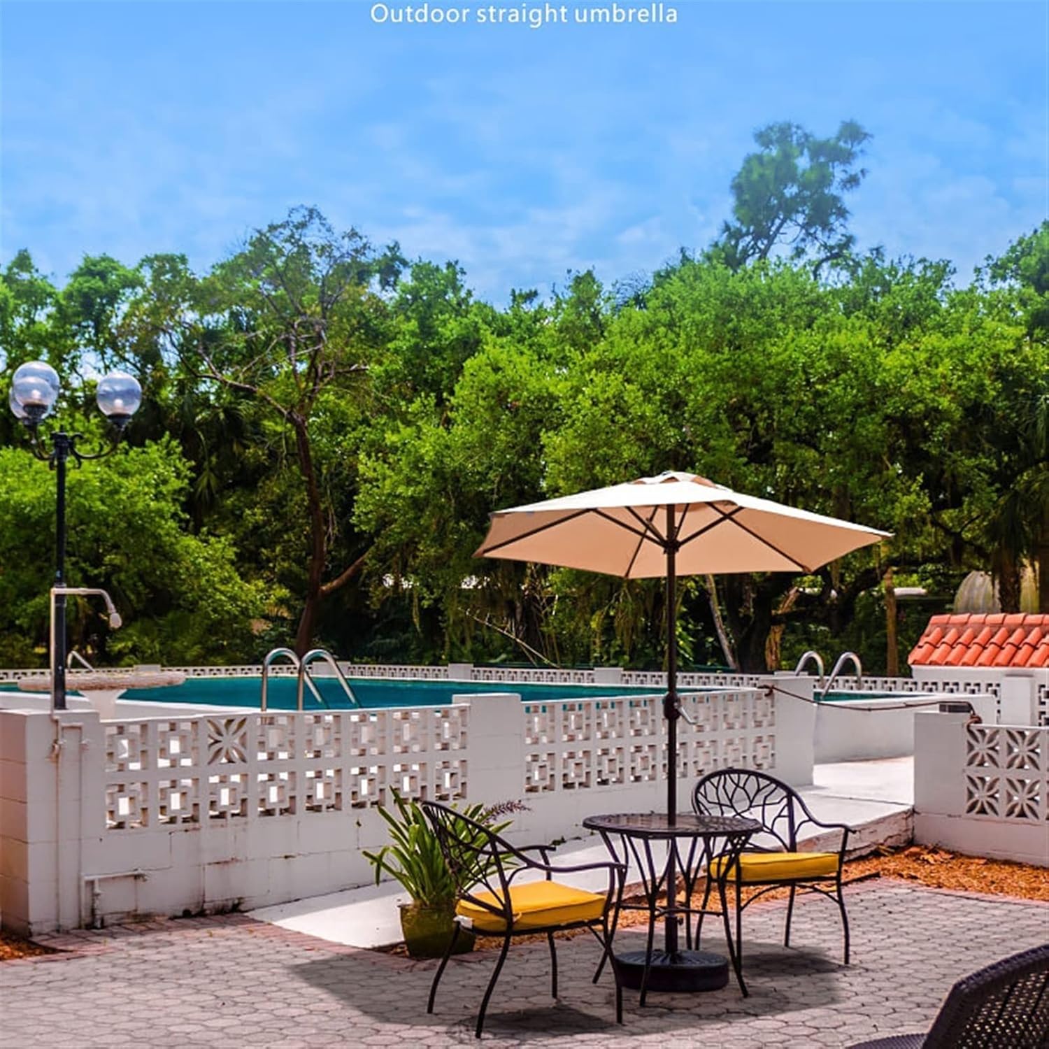 Parasol Garden Outdoor Parasols 6.5Ft/2M Outdoor Patio Parasol Umbrella Uv70+,Garden Table Umbrella With Crank,For Deck,Backyard And Pool, Large