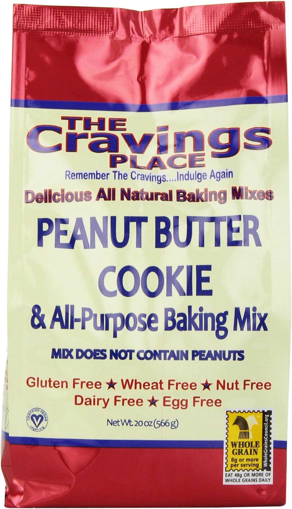 The Cravings Place Peanut Butter Cookie Mix, 20-Ounce Bags (Pack of 6)