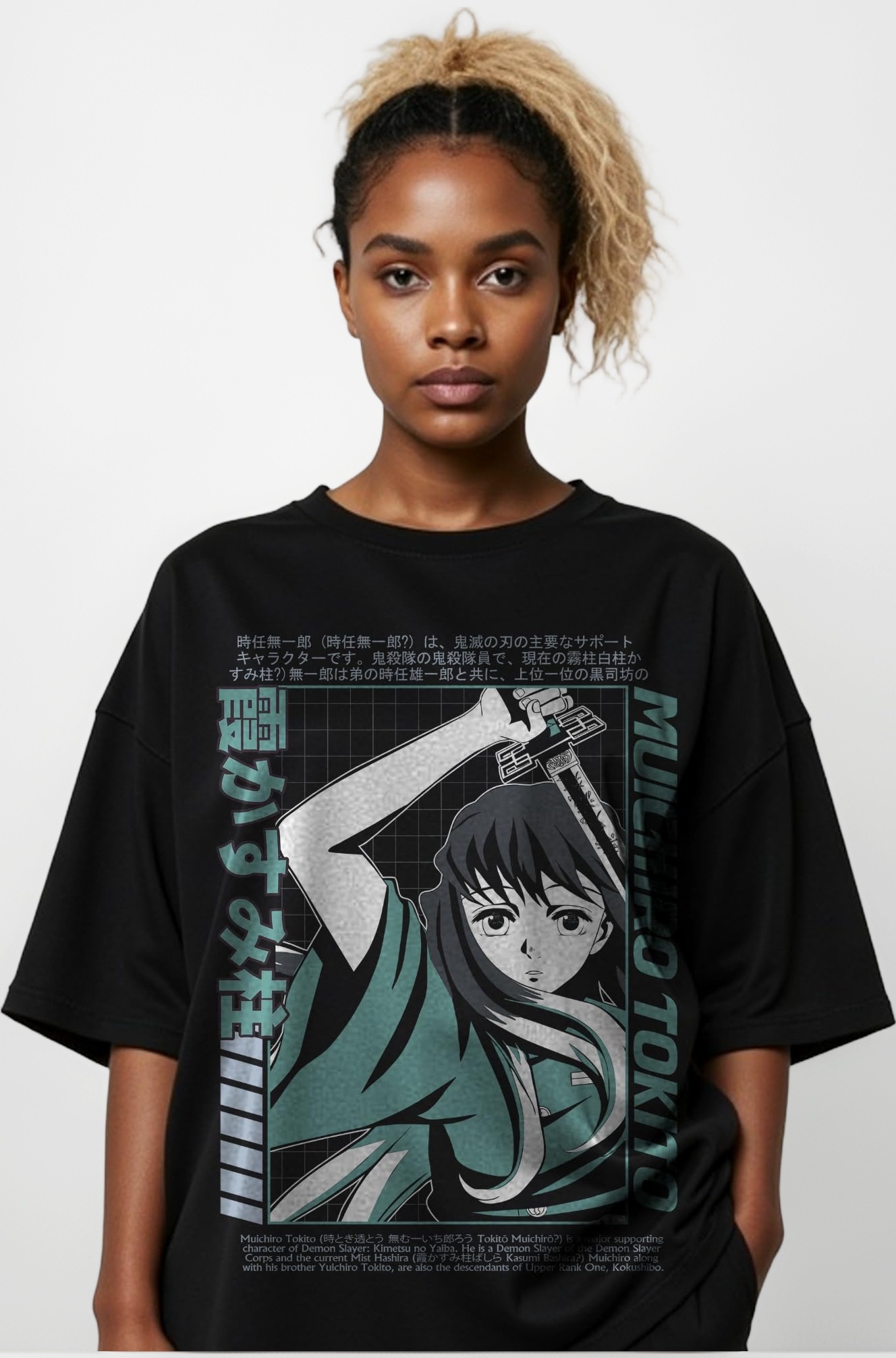 Attack on Titan Mikasa Ackerman Oversized Anime T-Shirt | Unisex Streetwear Top