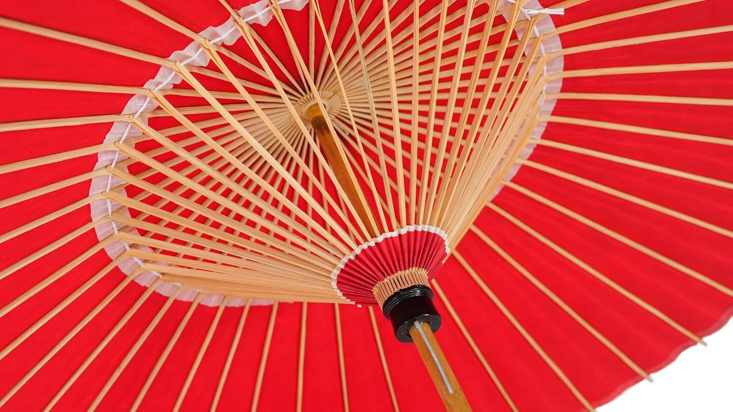 Asian Home Rainproof Handmade Japanese Oiled Paper Umbrella Parasol 41.7inch