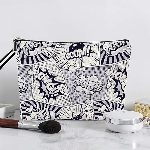 Miniatura 9 de Bolsa de cosméticos de Halloween, bolsas de maquillaje para mujer, bolsa de maquillaje de Halloween con cremallera, estuche de belleza, bolsa de