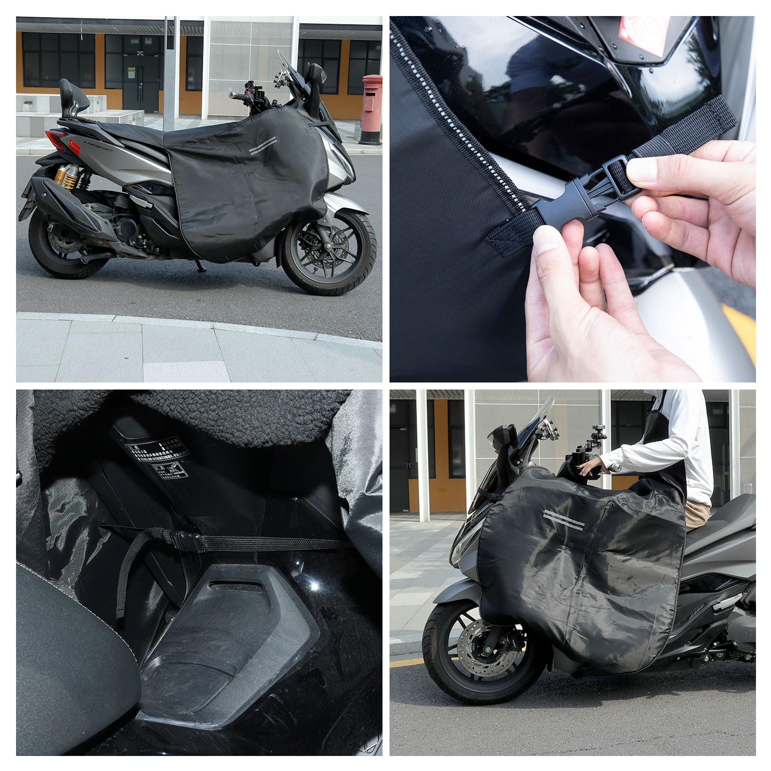 KEMIMOTO Protector de piernas a prueba de viento