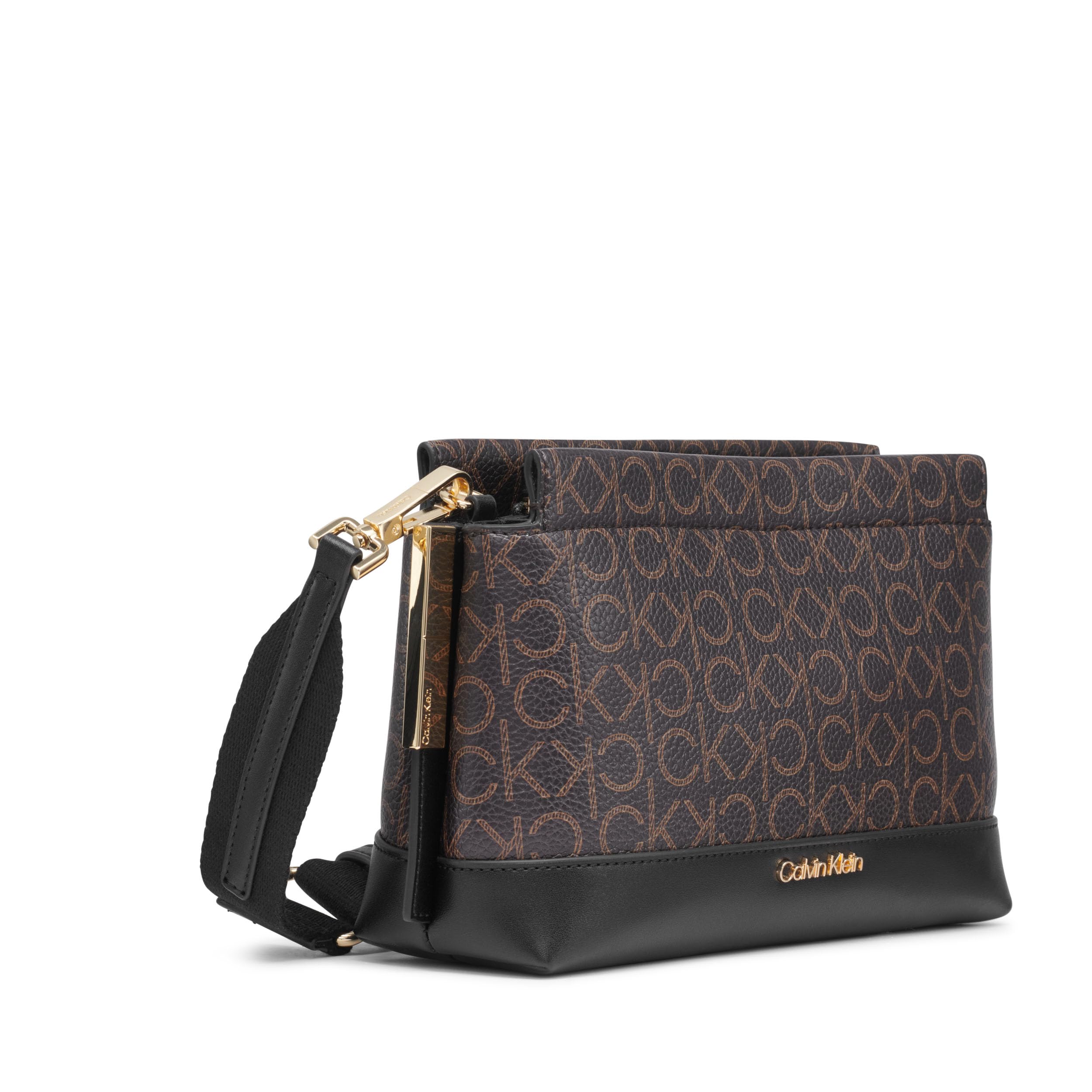 Calvin Klein Bianca Triple Compartment Crossbody - Bianca - Bandolera con triple compartimento Mujer