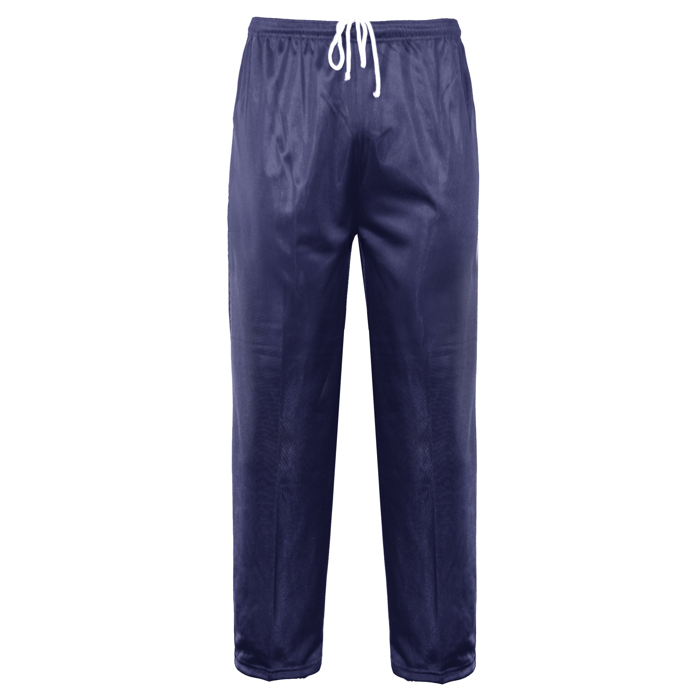Runway Splash Men's Navy 7. Plain Silky Jogging Pants Tracksuit Joggers Gym Work Sport Yoga Bottoms[, 2XL]
