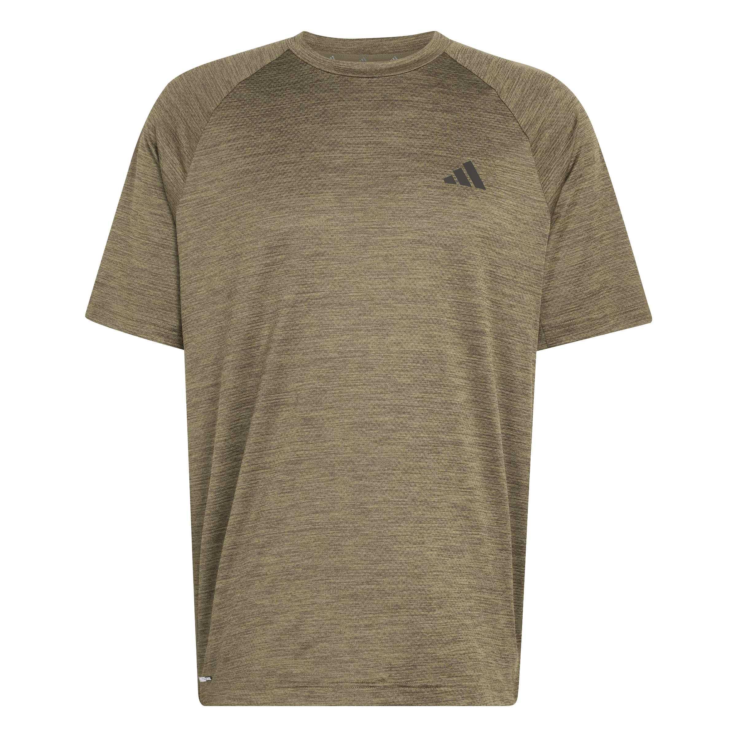 adidas Men's Tech Essentials Workout Shirt, Olive strata/Shadow Olive, M