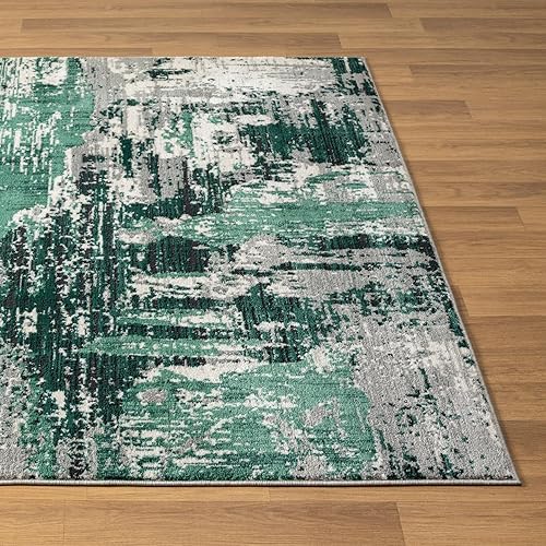 Miniatura 7 de LUXE WEAVERS Alfombra abstracta verde envejecida de 8 x 10