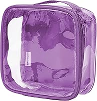 Vista 12 de EzPacking Bolsa de aseo transparente aprobada por la TSA 3-1-1 para viajes para llevar/Bolsa de tamaño de cuarto para líquidos transparentes